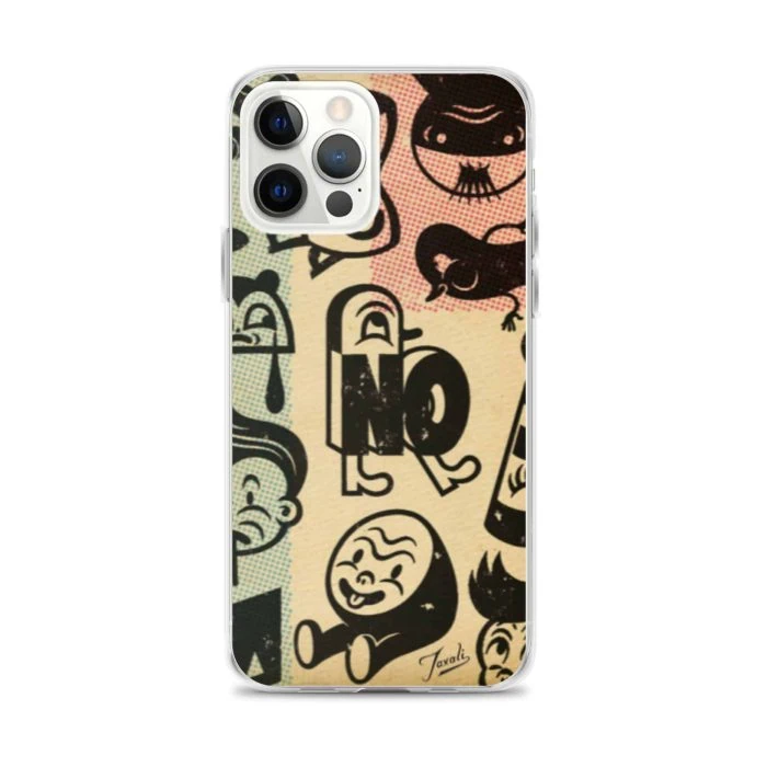 iphone-case-iphone-12-pro-max-case-on-phone-636bcb63b71ef.jpg "Happiness With a Caveat" iPhone Case - artwork by Gary Taxali