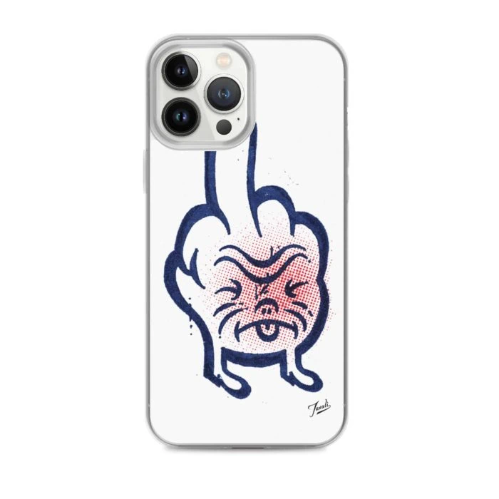 iphone-case-iphone-13-pro-max-case-on-phone-636bcd9d64d2e.jpg "Don't Call Me" iPhone Case - artwork by Canadian artist Gary Taxali
