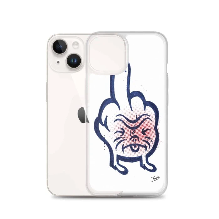 iphone-case-iphone-14-case-with-phone-636bcd9d63ddf.jpg "Don't Call Me" iPhone Case - artwork by Canadian artist Gary Taxali