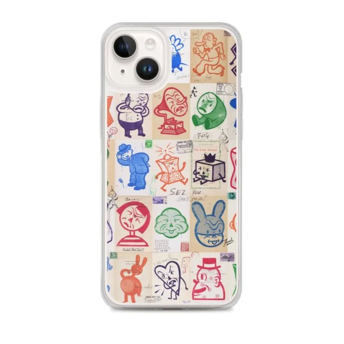 iphone-case-iphone-14-plus-case-on-phone-636bcfb83bf83.jpg "Wallop" iPhone Case - artwork by Gary Taxali