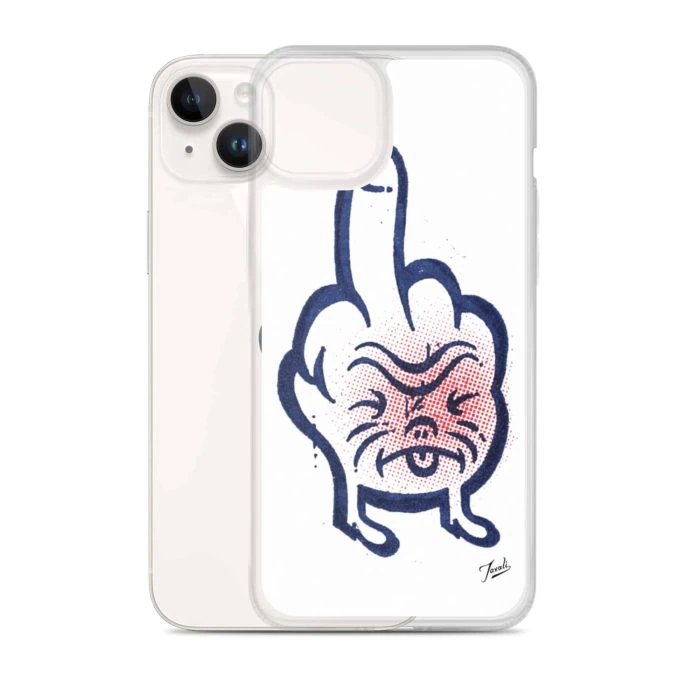 iphone-case-iphone-14-plus-case-with-phone-636bcd9d647fe.jpg "Don't Call Me" iPhone Case - artwork by Canadian artist Gary Taxali