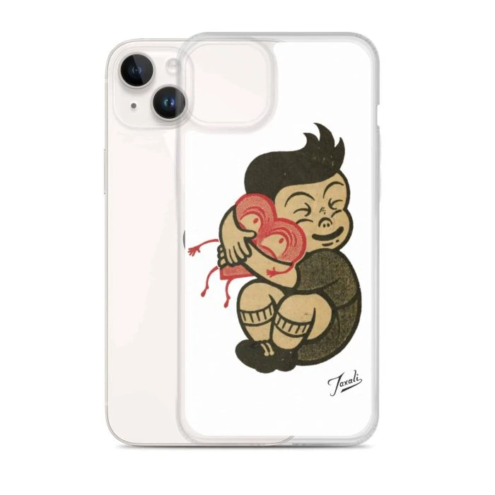 iphone-case-iphone-14-plus-case-with-phone-636bd2bcd0e7a.jpg "Love You" iPhone Case - artwork by Canadian artist Gary Taxali