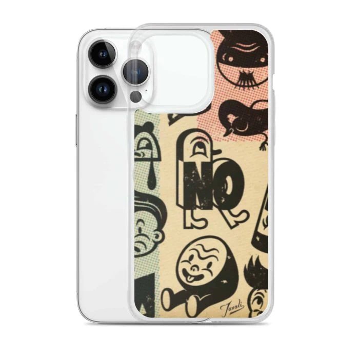 iphone-case-iphone-14-pro-max-case-with-phone-636bcb63b7559.jpg "Happiness With a Caveat" iPhone Case - artwork by Gary Taxali