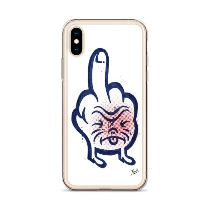 iphone-case-iphone-x-xs-case-on-phone-636bcd9d654b7.jpg "Don't Call Me" iPhone Case - artwork by Canadian artist Gary Taxali
