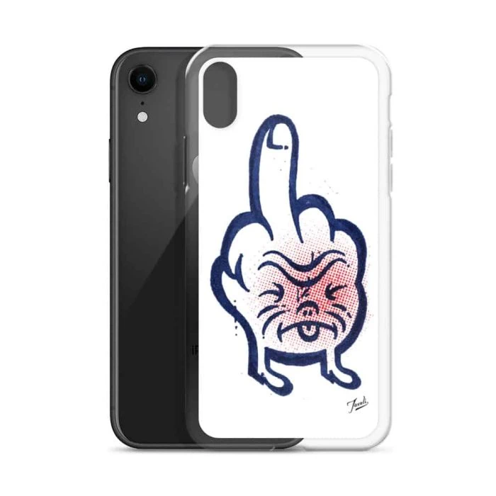 iphone-case-iphone-xr-case-with-phone-636bcd9d65aea.jpg "Don't Call Me" iPhone Case - artwork by Canadian artist Gary Taxali