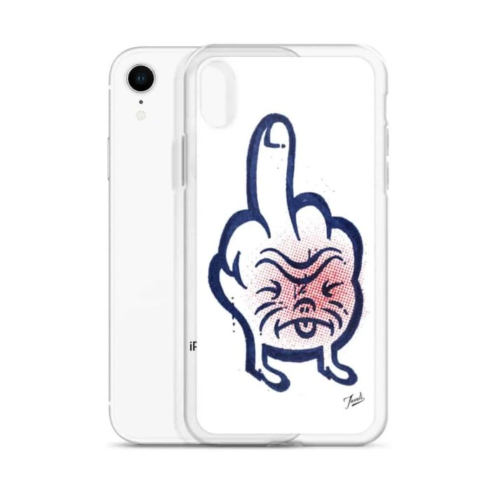 iphone-case-iphone-xr-case-with-phone-636bcd9d65c29.jpg "Don't Call Me" iPhone Case - artwork by Canadian artist Gary Taxali