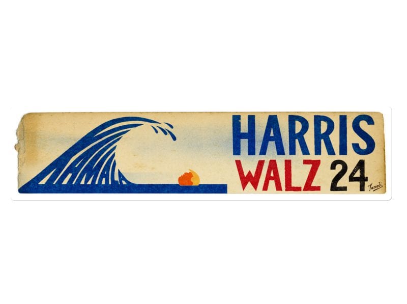 Gary Taxali "Kamala Wave" bumper sticker