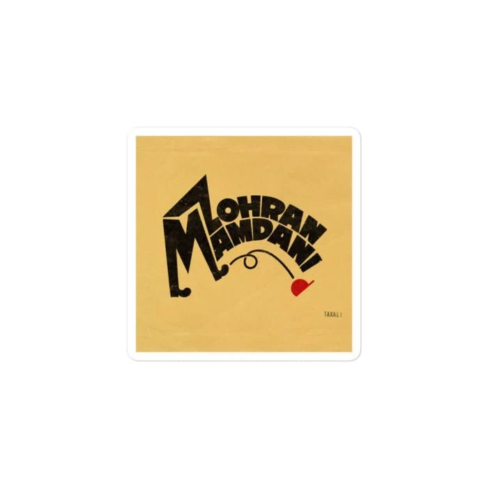 Gary Taxali "Mamdani Kicks" Bubble-free Stickers - art gift by Canadian artist Gary Taxali