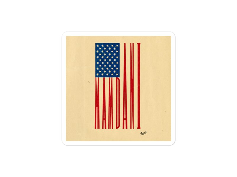 GARY TAXALI "MAMDANI FLAG" Bubble-free stickers