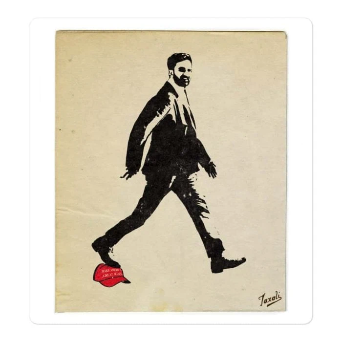 Gary Taxali “Zohran Mamdani - America Becoming Great Again” Bubble-free stickers - pop art gift by Canadian artist Gary Taxali