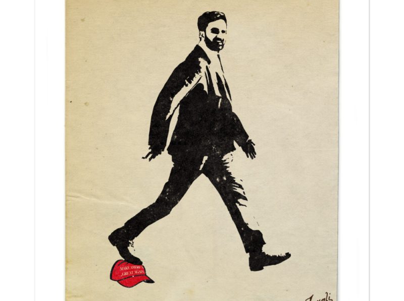 Gary Taxali “Zohran Mamdani - America Becoming Great Again” Bubble-free stickers