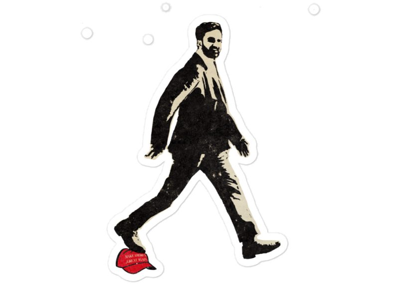 Gary Taxali “Zohran Mamdani - America Becoming Great Again” Bubble-free stickersBubble-free stickers