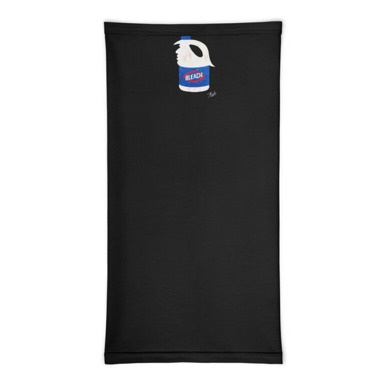 mockup-0df076d8.jpg Mask/Neck Gaiter "WARNING: Harmful if Consumed" - artist designed clothing by Gary Taxali