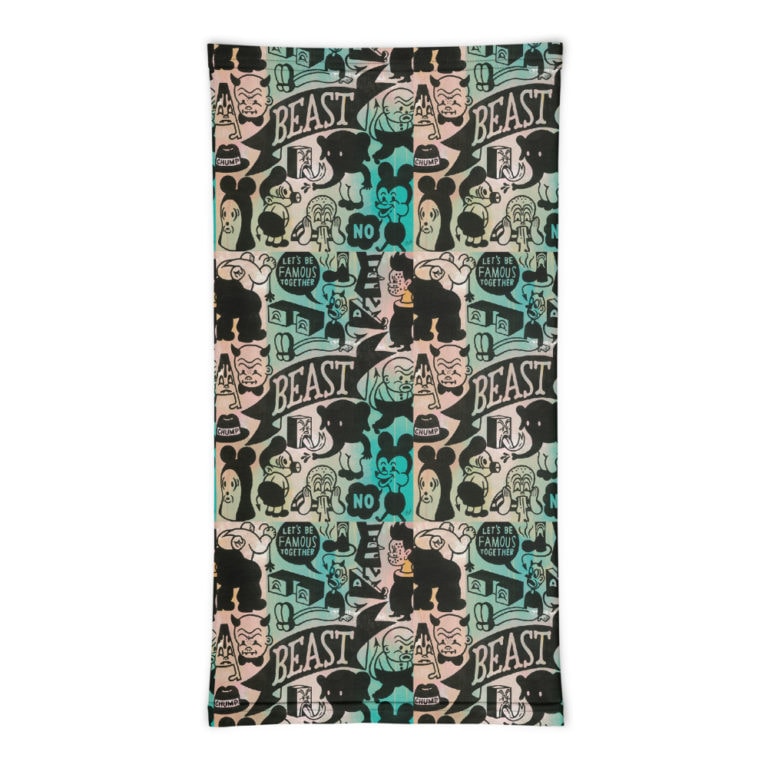 mockup-1572b78c.jpg Mask/Neck Gaiter "Let's Be Famous Together" - art fashion by Canadian artist Gary Taxali