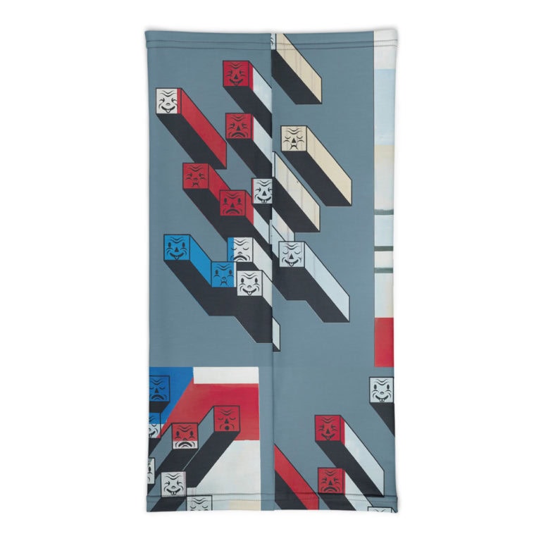 mockup-29299664.jpg Mask/Neck Gaiter "30 Reasons" - artist designed clothing by Gary Taxali