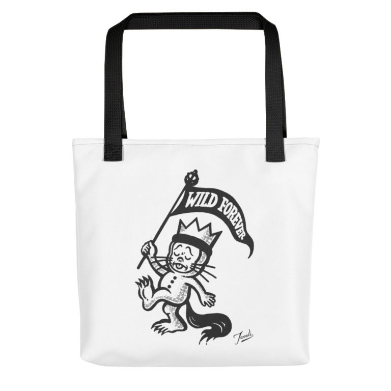"Wild Forever" tote bag - pop art gift by Gary Taxali