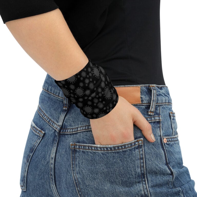 mockup-34eb47e6.jpg Mask/Neck Gaiter "@#%&*! the Virus" - Black - art fashion by Canadian artist Gary Taxali