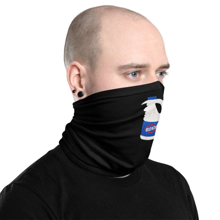 mockup-460628f6.jpg Mask/Neck Gaiter "WARNING: Harmful if Consumed" - artist designed clothing by Gary Taxali