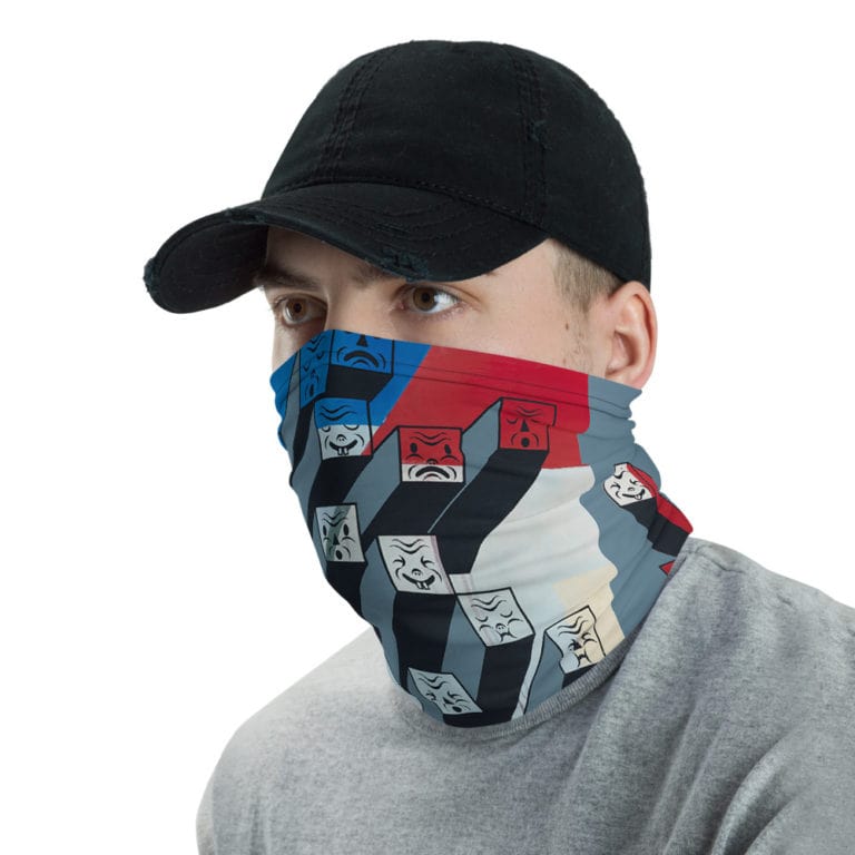 mockup-845f5898.jpg Mask/Neck Gaiter "30 Reasons" - artist designed clothing by Gary Taxali