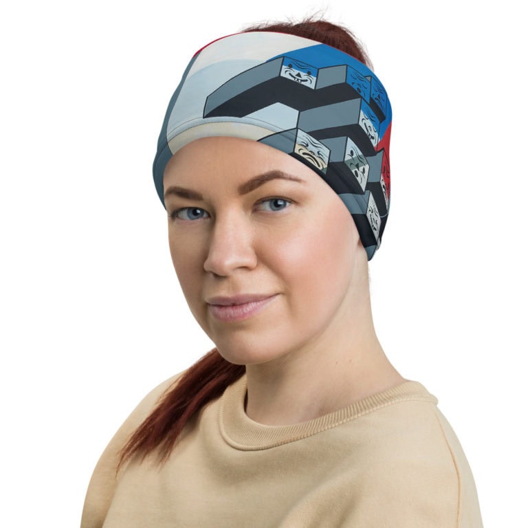 mockup-98570d9f.jpg Mask/Neck Gaiter "30 Reasons" - artist designed clothing by Gary Taxali