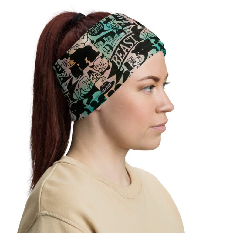 mockup-9f21dbf2.jpg Mask/Neck Gaiter "Let's Be Famous Together" - art fashion by Canadian artist Gary Taxali