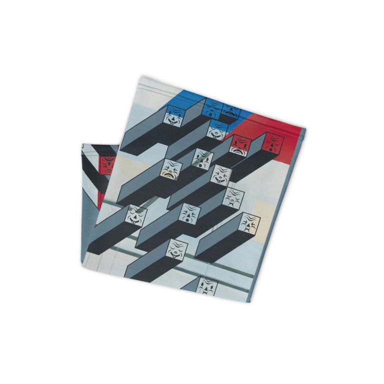 mockup-a85fdb9c.jpg Mask/Neck Gaiter "30 Reasons" - artist designed clothing by Gary Taxali