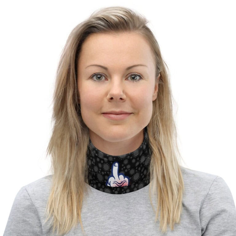 mockup-c3b6295c.jpg Mask/Neck Gaiter "@#%&*! the Virus" - Black - art fashion by Canadian artist Gary Taxali