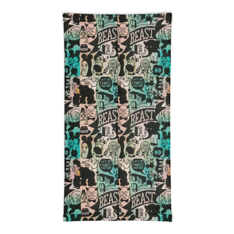 mockup-c7ebd85e.jpg Mask/Neck Gaiter "Let's Be Famous Together" - art fashion by Canadian artist Gary Taxali