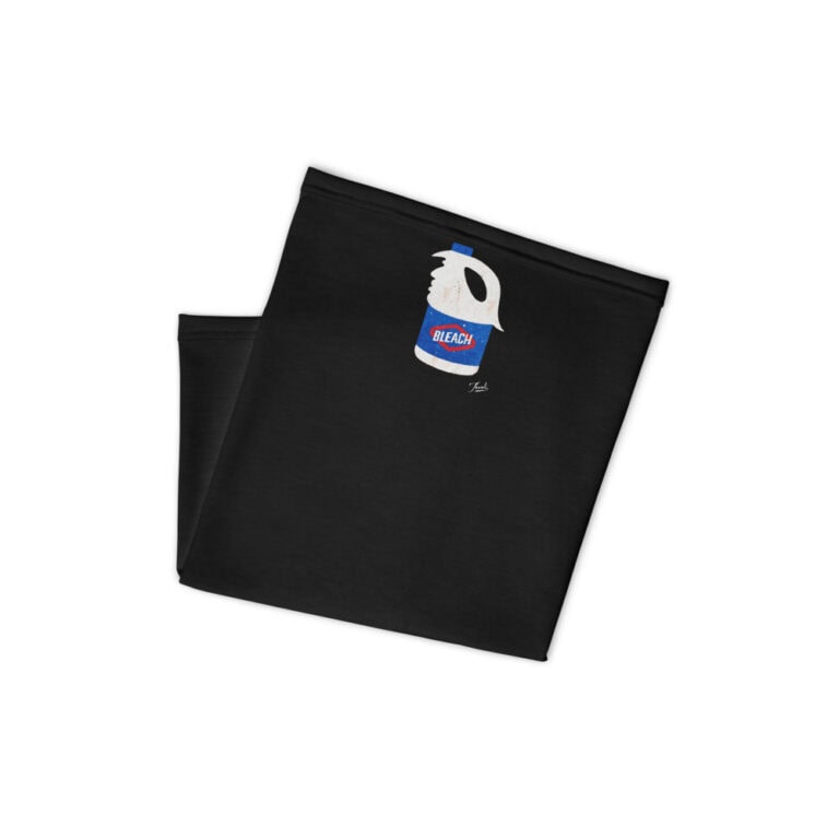 mockup-f788c36b.jpg Mask/Neck Gaiter "WARNING: Harmful if Consumed" - artist designed clothing by Gary Taxali