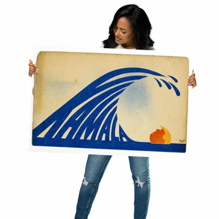 Gary Taxali “Kamala Wave” poster/sign - fine art print by Canadian artist Gary Taxali