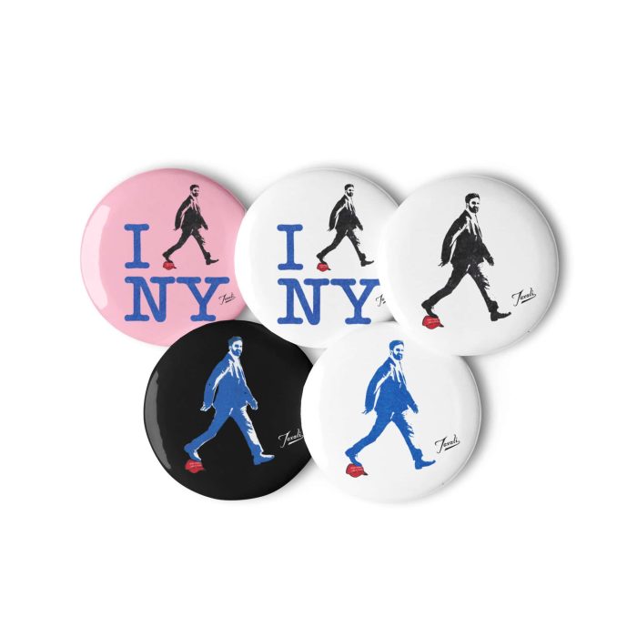 set-of-pin-buttons-white-1.25-front-2-690f721c85885.jpg Gary Taxali “Zohran Mamdani” pins - pop art gift by Gary Taxali