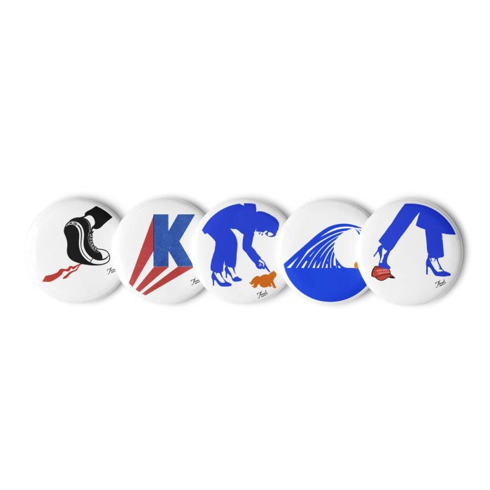 Gary Taxali “Kamala for President” buttons - Large - artist merchandise by Gary Taxali
