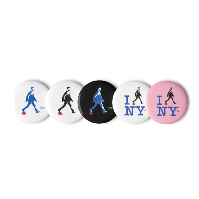 Gary Taxali “Zohran Mamdani” pins - pop art gift by Gary Taxali