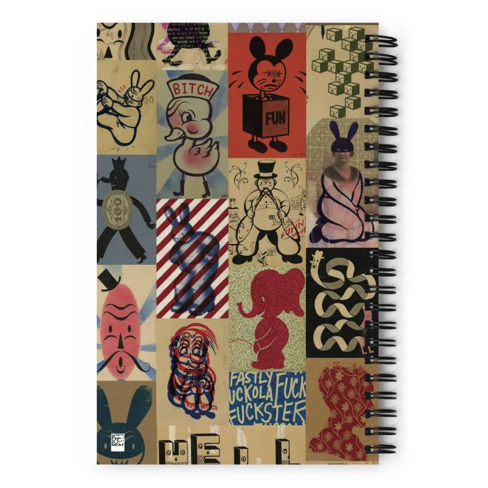 spiral-notebook-white-back-64efa091cc5f6.jpg "Love Songs" Spiral Gary Taxali notebook - artist merchandise by Gary Taxali
