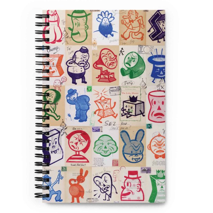 "Wallop" Spiral Gary Taxali notebook - art gift by Gary Taxali