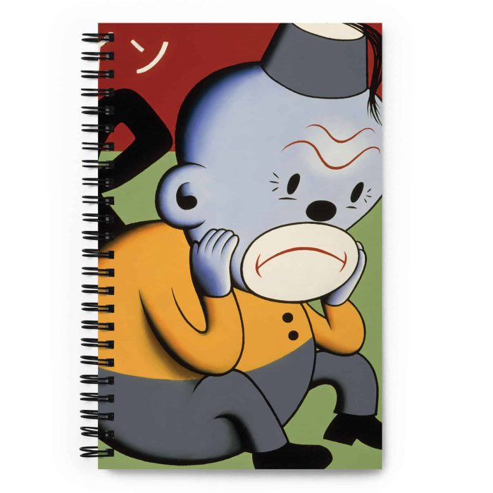 "Toy Monkey" Spiral Gary Taxali Notebook - artist merchandise by Gary Taxali
