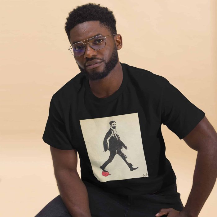 unisex-classic-tee-black-front-2-690d0a200badc.jpg GARY TAXALI “ZOHRAN MAMDANI - AMERICA BECOMING GREAT AGAIN” UNISEX CLASSIC T-SHIRT - art fashion by Gary Taxali