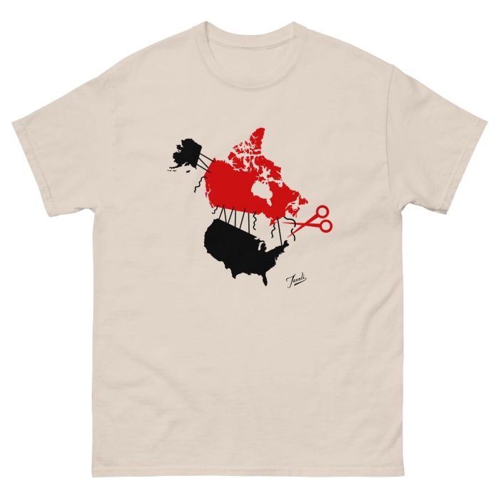 GARY TAXALI “CUTTING TIES” UNISEX CLASSIC T-SHIRT - LIGHT COLOURS - pop art apparel by Gary Taxali