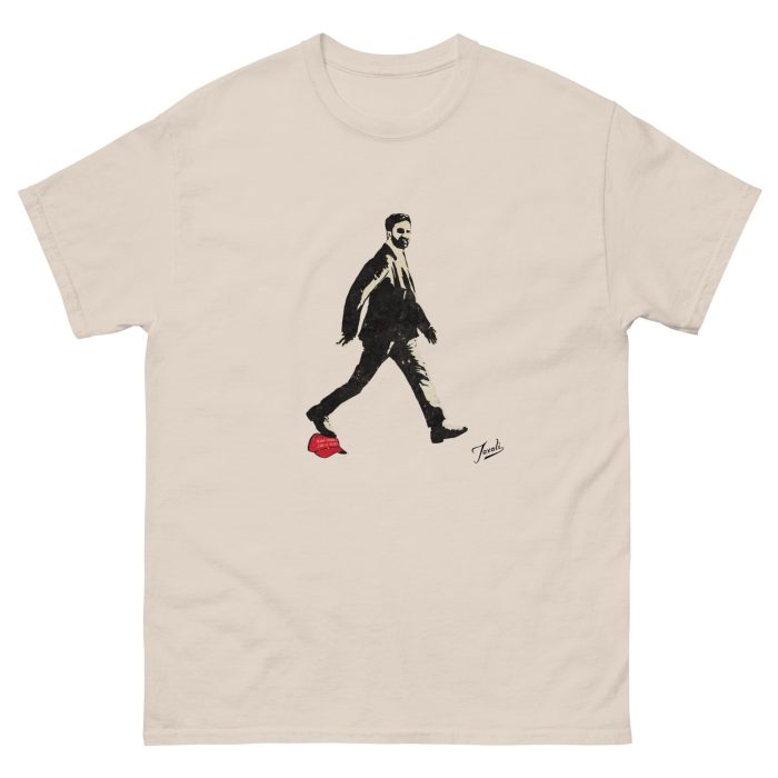 unisex-classic-tee-natural-front-690d0cf39df6b.jpg GARY TAXALI “ZOHRAN MAMDANI – AMERICA BECOMING GREAT AGAIN” UNISEX CLASSIC T-SHIRT - LIGHT COLOURS - pop art apparel by Canadian artist Gary Taxali