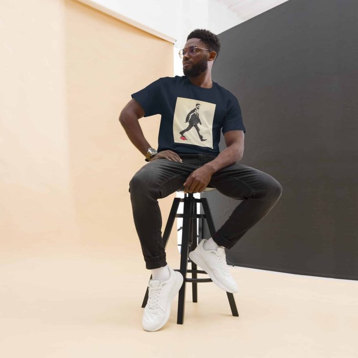 unisex-classic-tee-navy-front-690d0a200c9f2.jpg GARY TAXALI “ZOHRAN MAMDANI - AMERICA BECOMING GREAT AGAIN” UNISEX CLASSIC T-SHIRT - art fashion by Gary Taxali