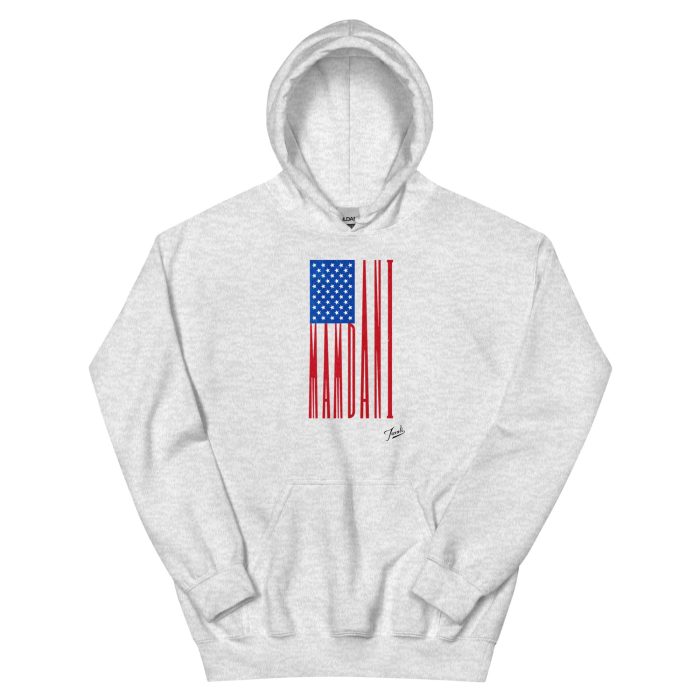 unisex-heavy-blend-hoodie-ash-front-692f4ca59b796.jpg GARY TAXALI “MAMDANI FLAG” UNISEX HOODIE - LIGHT COLOURS - artist designed clothing by Gary Taxali
