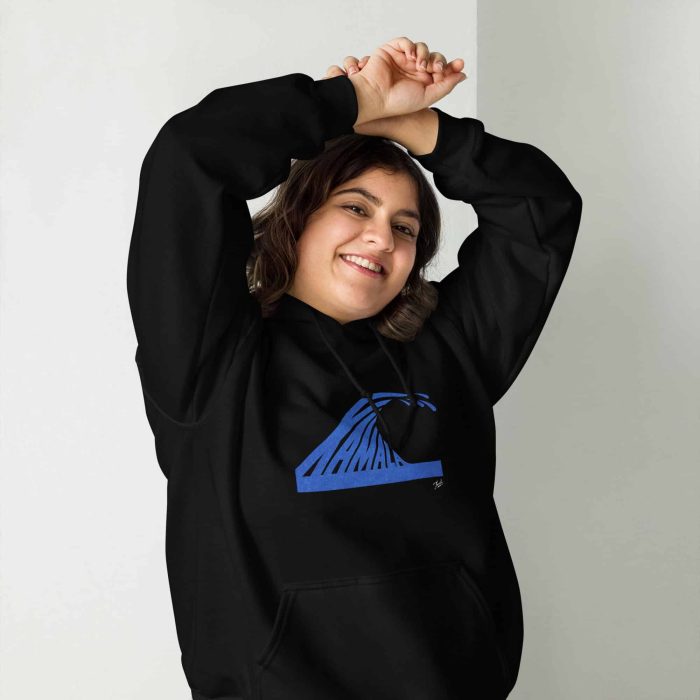 unisex-heavy-blend-hoodie-black-front-66df56b25f1ad.jpg Gary Taxali “Kamala Wave” Unisex Hoodie - art fashion by Gary Taxali