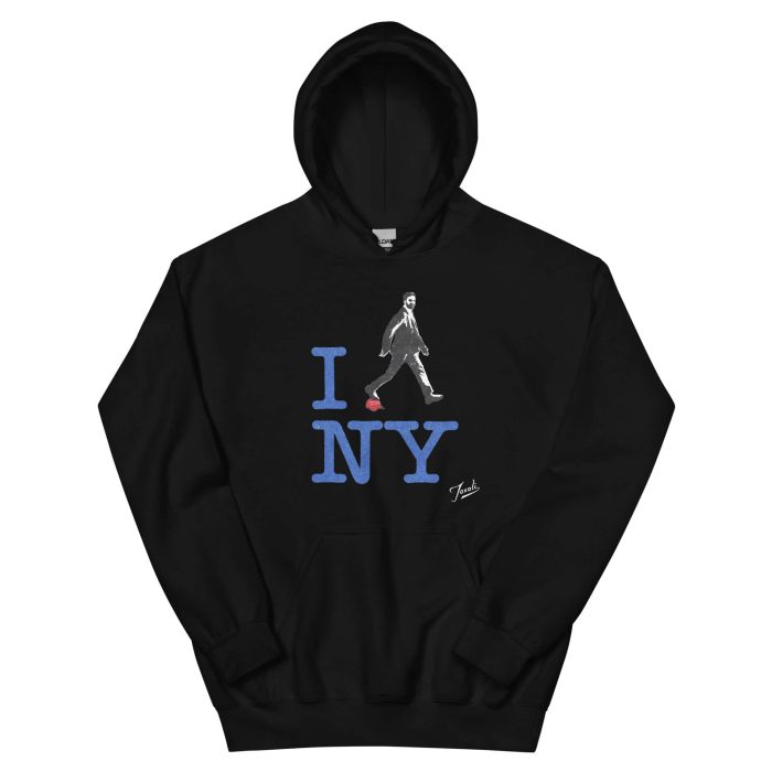 GARY TAXALI “ZOHRAN MAMDANI – I HEART NY” UNISEX HOODIE - art fashion by Gary Taxali
