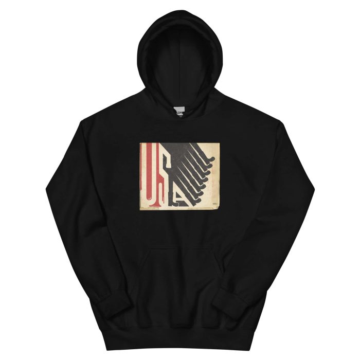 GARY TAXALI “ALL LOUD ON THE WESTERN FRONT” Unisex Hoodie - artist designed clothing by Gary Taxali