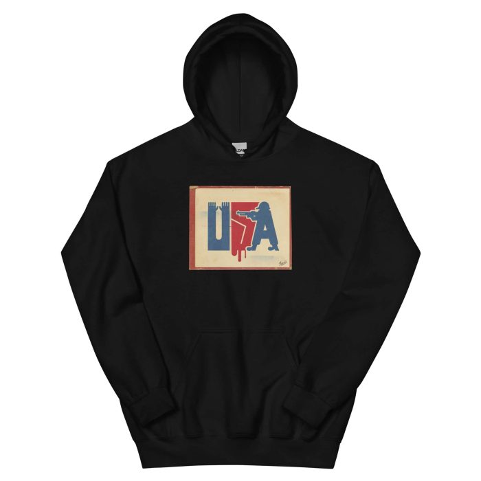 GARY TAXALI "STICK UP" UNISEX HOODIE - artist designed clothing by Gary Taxali