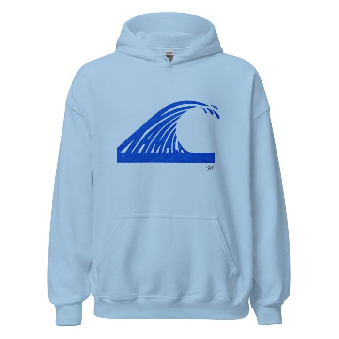 unisex-heavy-blend-hoodie-light-blue-front-66df54a829daf.jpg Gary Taxali “Kamala Wave” Unisex Hoodie - Light Colours - art fashion by Canadian artist Gary Taxali