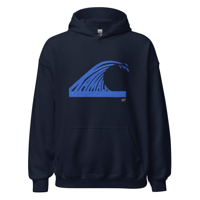 unisex-heavy-blend-hoodie-navy-front-66df56b25fcd8.jpg Gary Taxali “Kamala Wave” Unisex Hoodie - art fashion by Gary Taxali