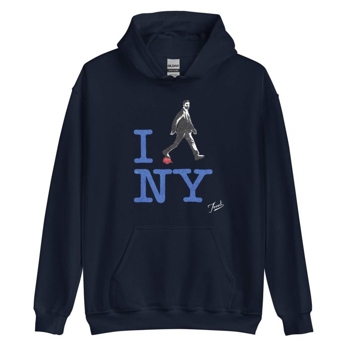 unisex-heavy-blend-hoodie-navy-front-690f9b0caa825.jpg GARY TAXALI “ZOHRAN MAMDANI – I HEART NY” UNISEX HOODIE - art fashion by Gary Taxali