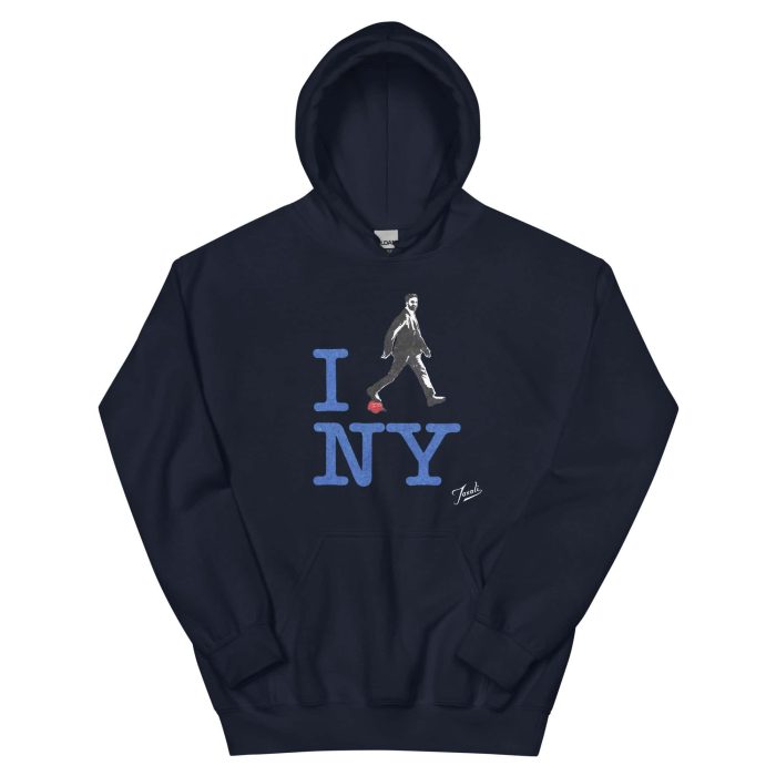 unisex-heavy-blend-hoodie-navy-front-690f9b0cafca4.jpg GARY TAXALI “ZOHRAN MAMDANI – I HEART NY” UNISEX HOODIE - art fashion by Gary Taxali