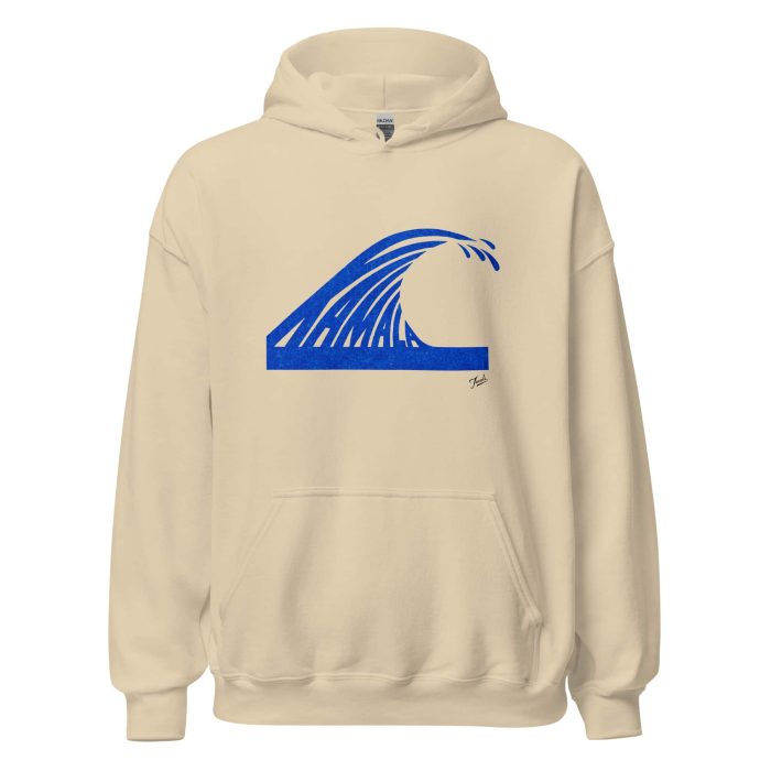 unisex-heavy-blend-hoodie-sand-front-66df54a82aeb7.jpg Gary Taxali “Kamala Wave” Unisex Hoodie - Light Colours - art fashion by Canadian artist Gary Taxali